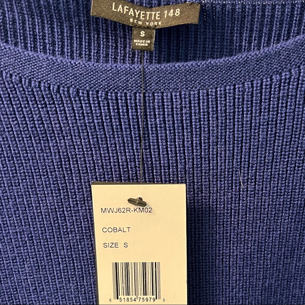 Cobalt Lafayette 148 wool sweater - Picture 2 of 6